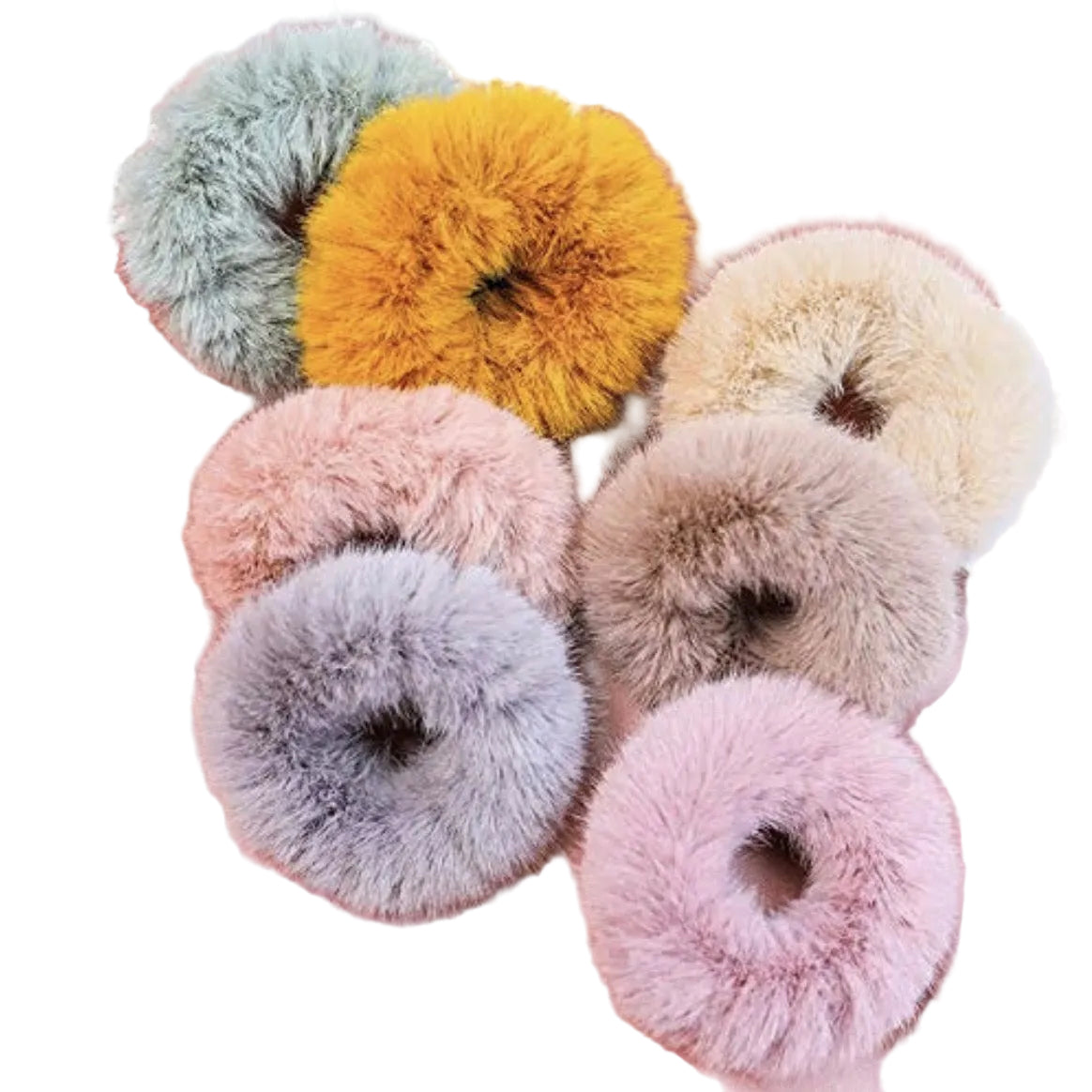 Faux Fur Hair Scrunchies