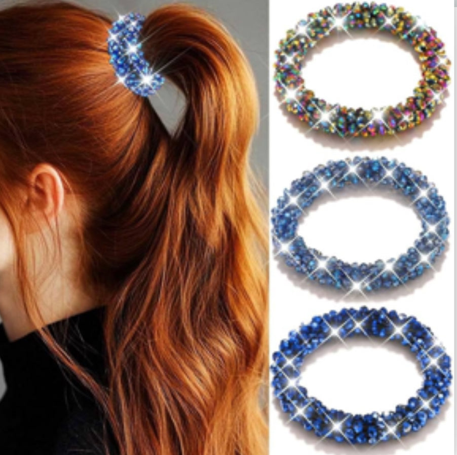 Crystal Rhinestone Hair Scrunchy