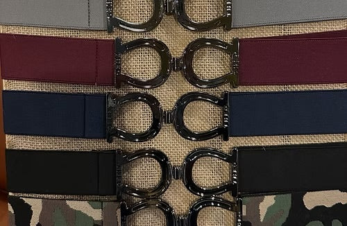 THEO Equestrian Belt - Graphite with Gunmetal Buckle