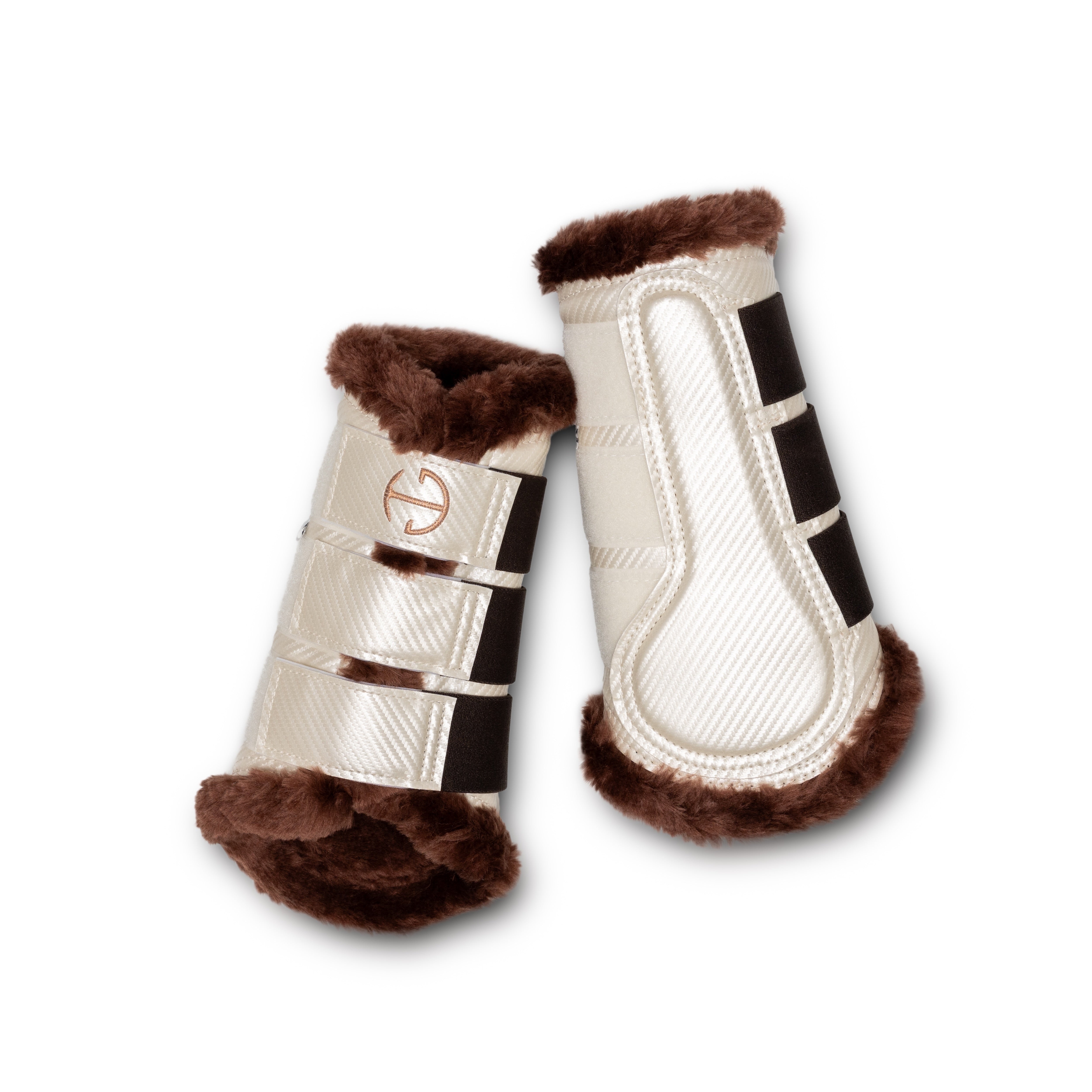 Halter Ego Carbon Tech Collection Brushing Boots - Ivory Luxe