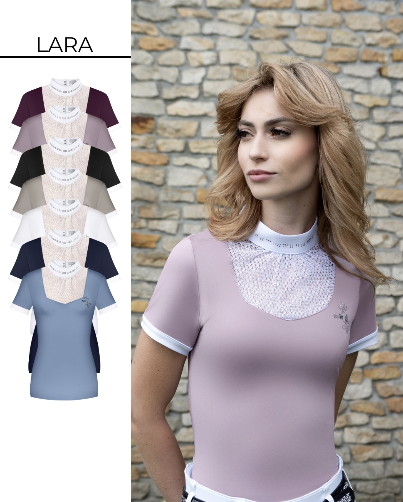 FAIR PLAY LARA SHOW SHIRT Misty Blue