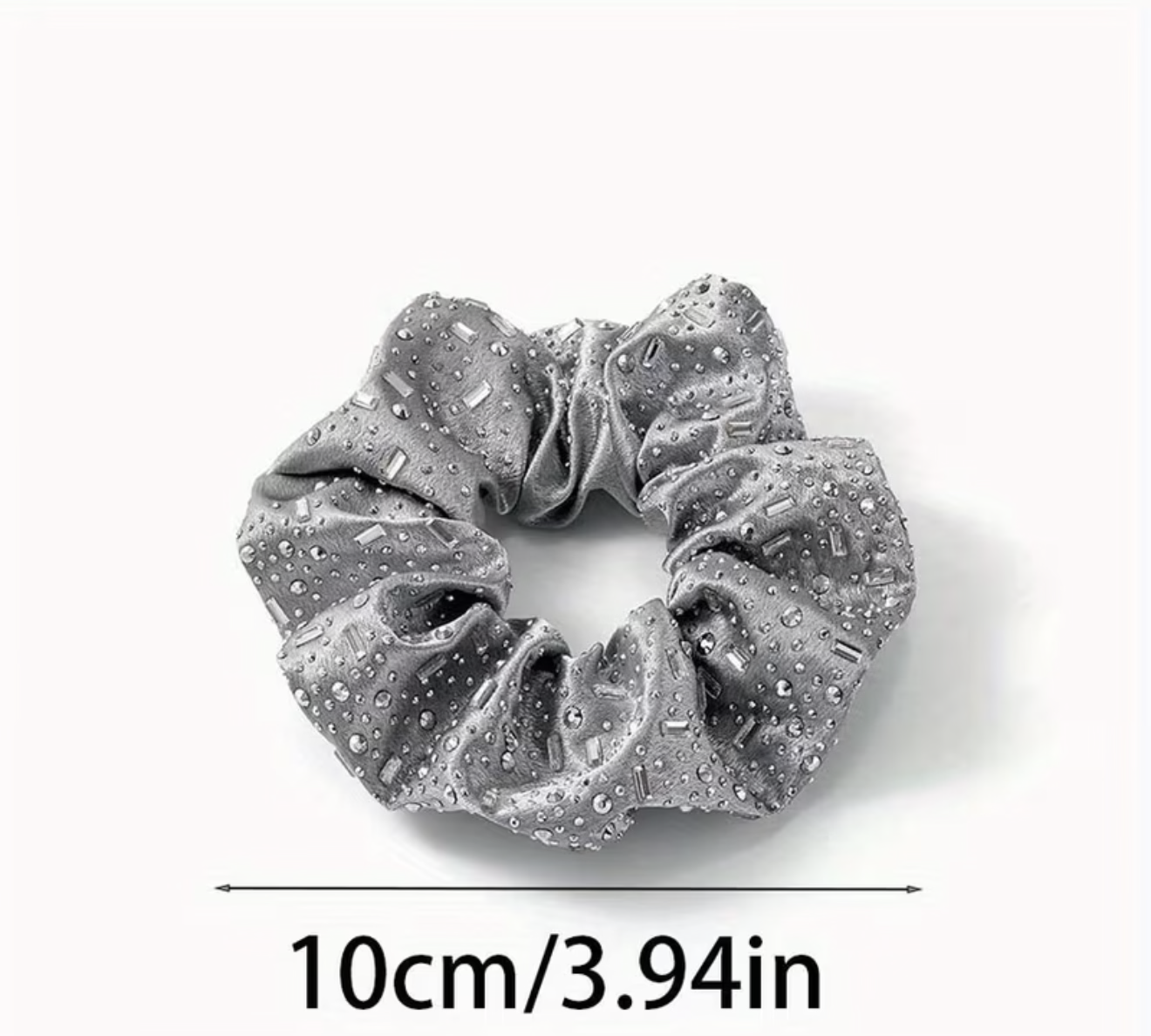 Rhinestone Bun Scrunchy