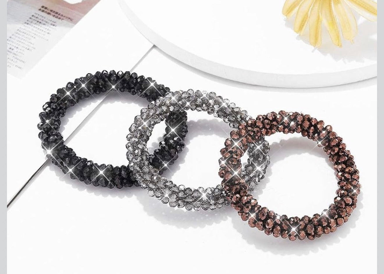 Crystal Rhinestone Hair Scrunchy