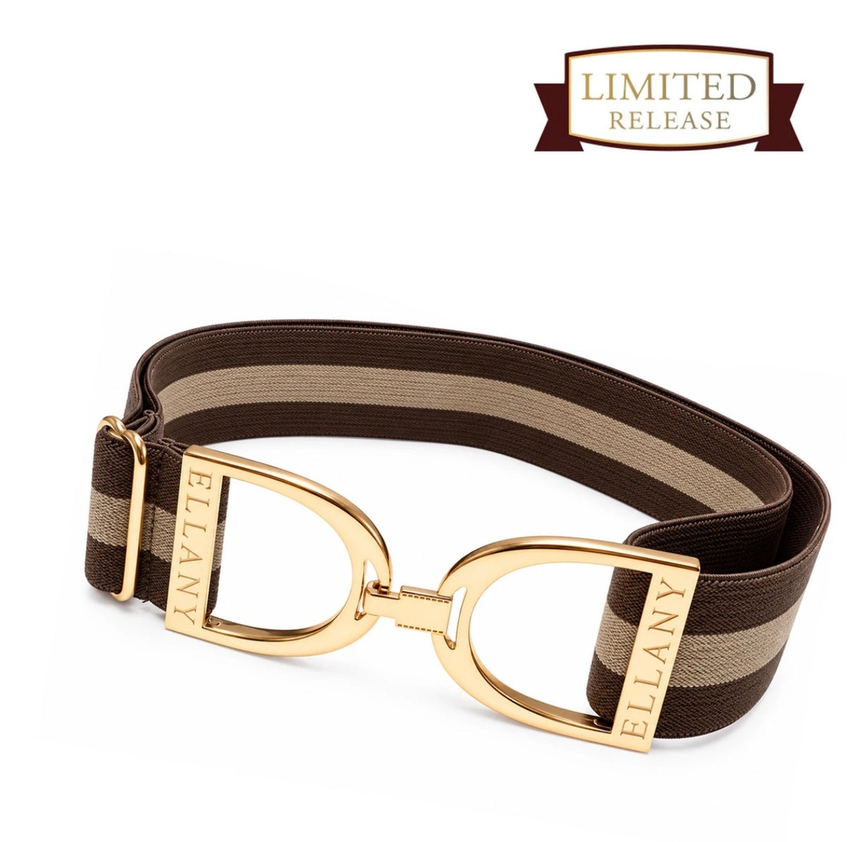 Ellany Vidri - 1.5" Gold Stirrup Elastic Belt - Limited Edition