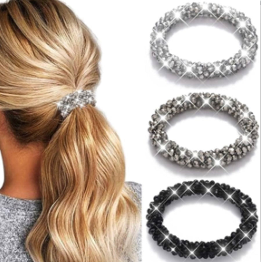 Crystal Rhinestone Hair Scrunchy