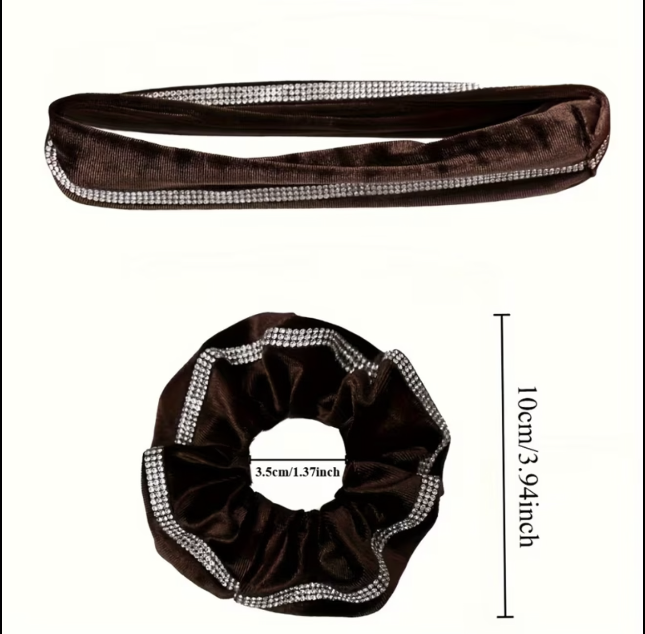Rhinestone Scrunchy