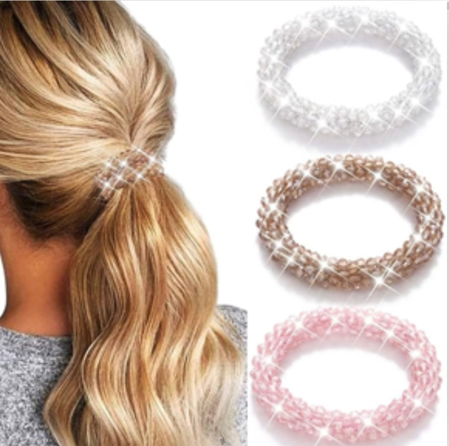 Crystal Rhinestone Hair Scrunchy