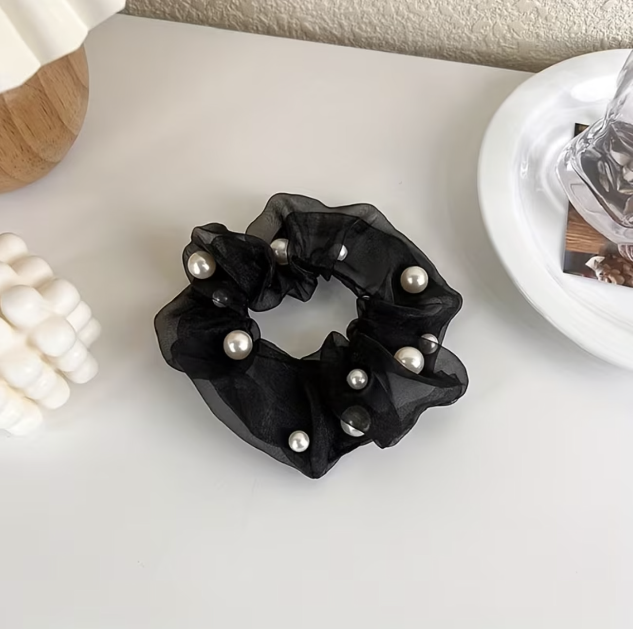 Pearl Hair Scrunchy