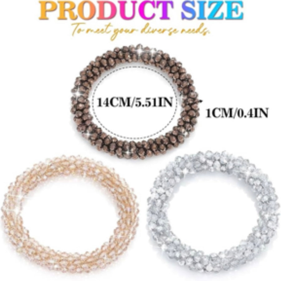 Crystal Rhinestone Hair Scrunchy