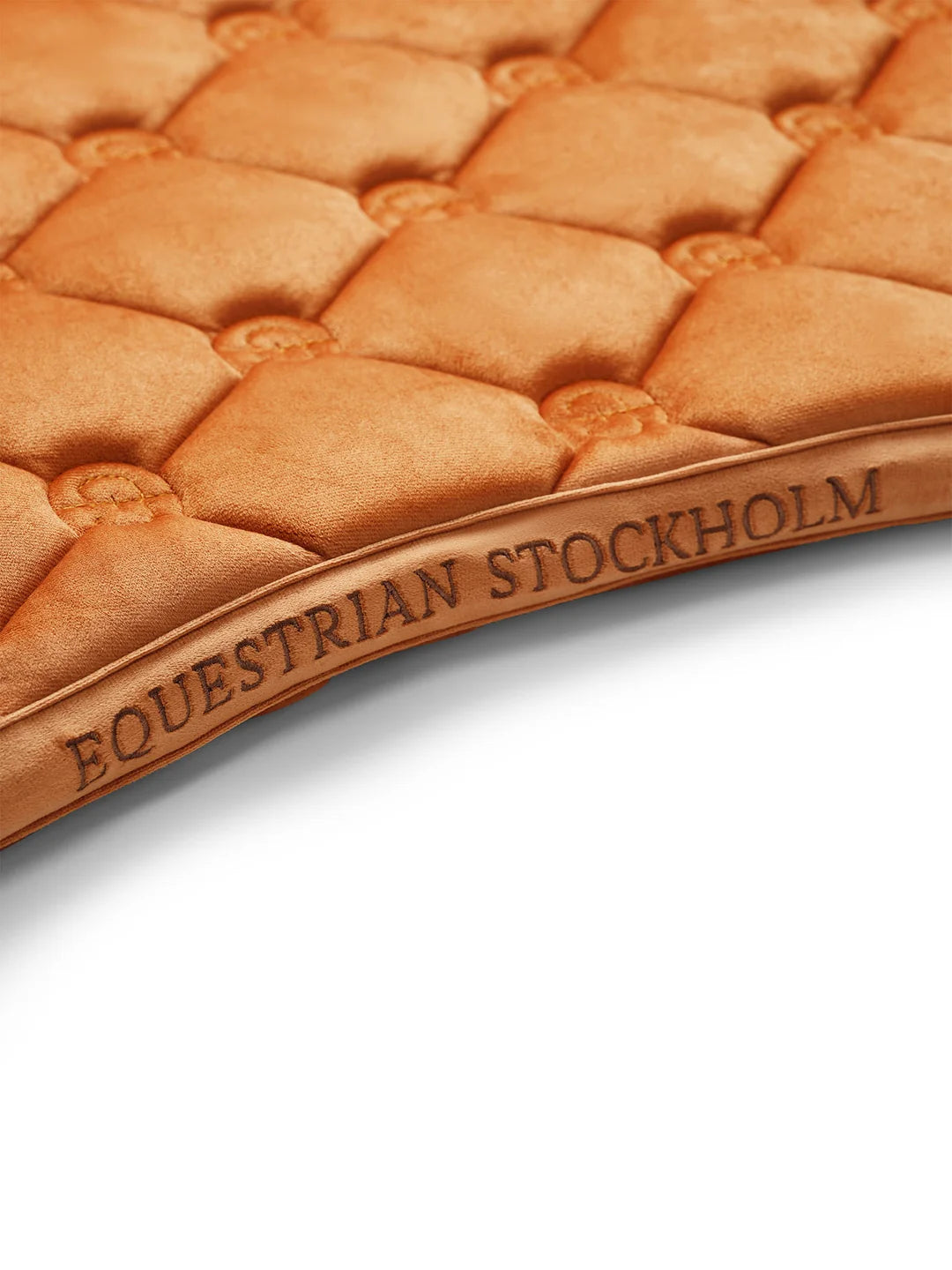 Equestrian Stockholm Velvet Pad - Chestnut