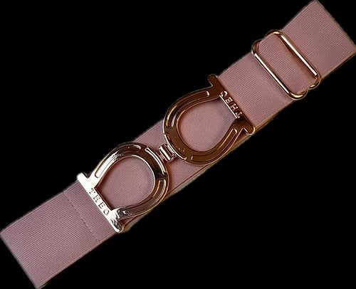 THEO Equestrian Belt - Wood Rose with Rose Gold Buckle