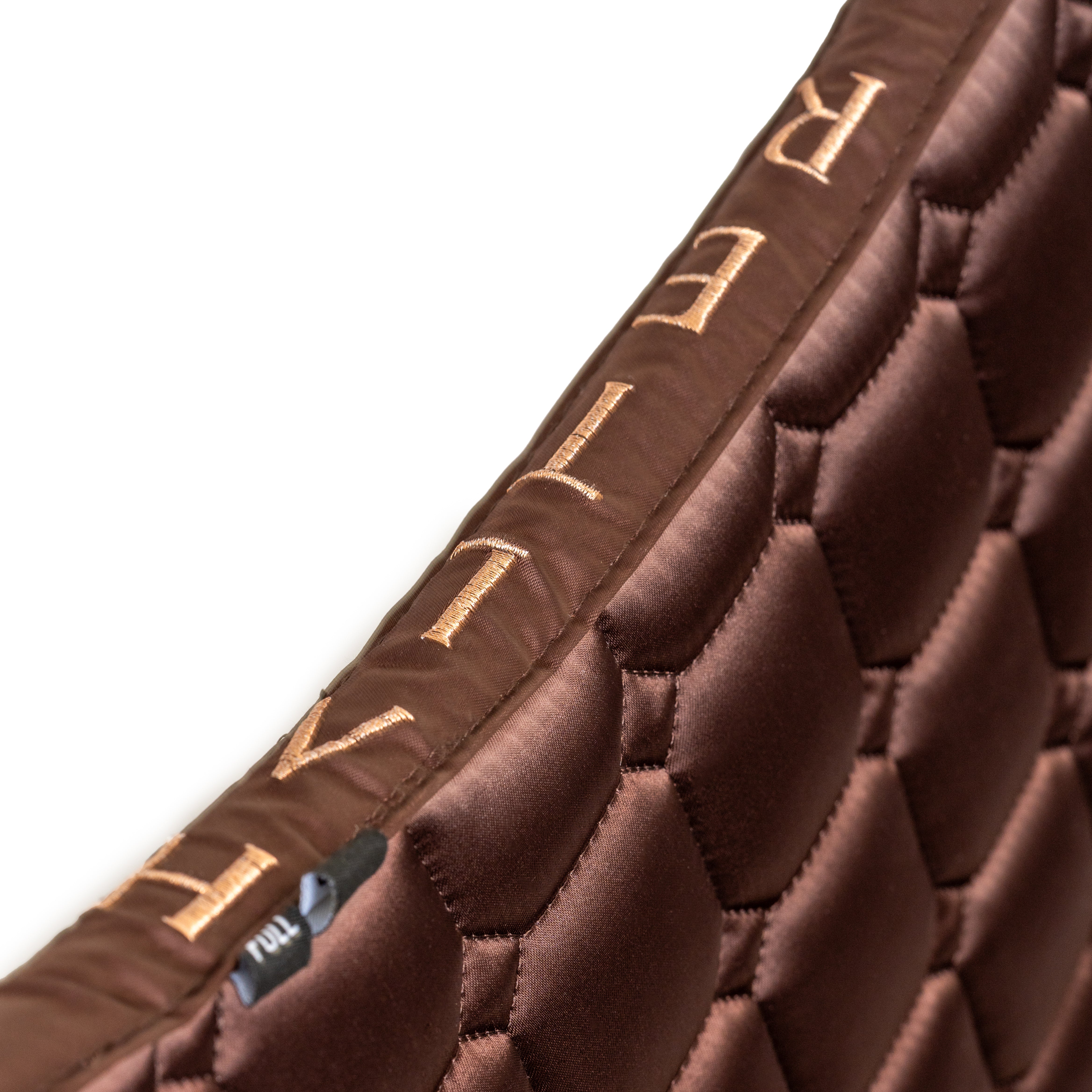 Satin Classic Jump Saddle Pad - Gilded Mocha