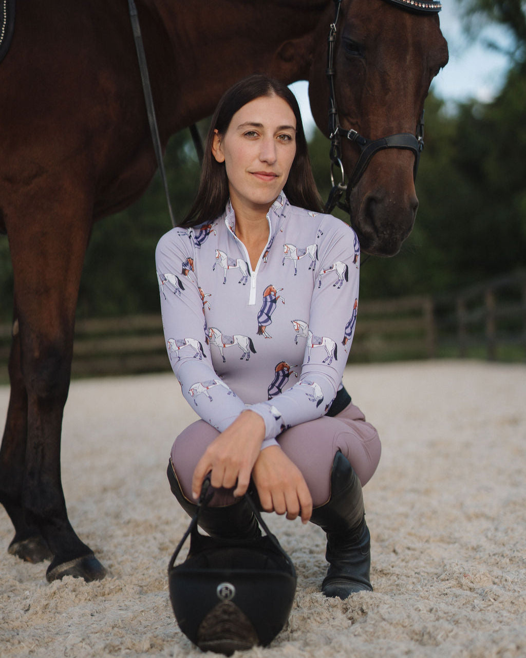 Deinhardt Design Purple Pony Club Long Sleeve