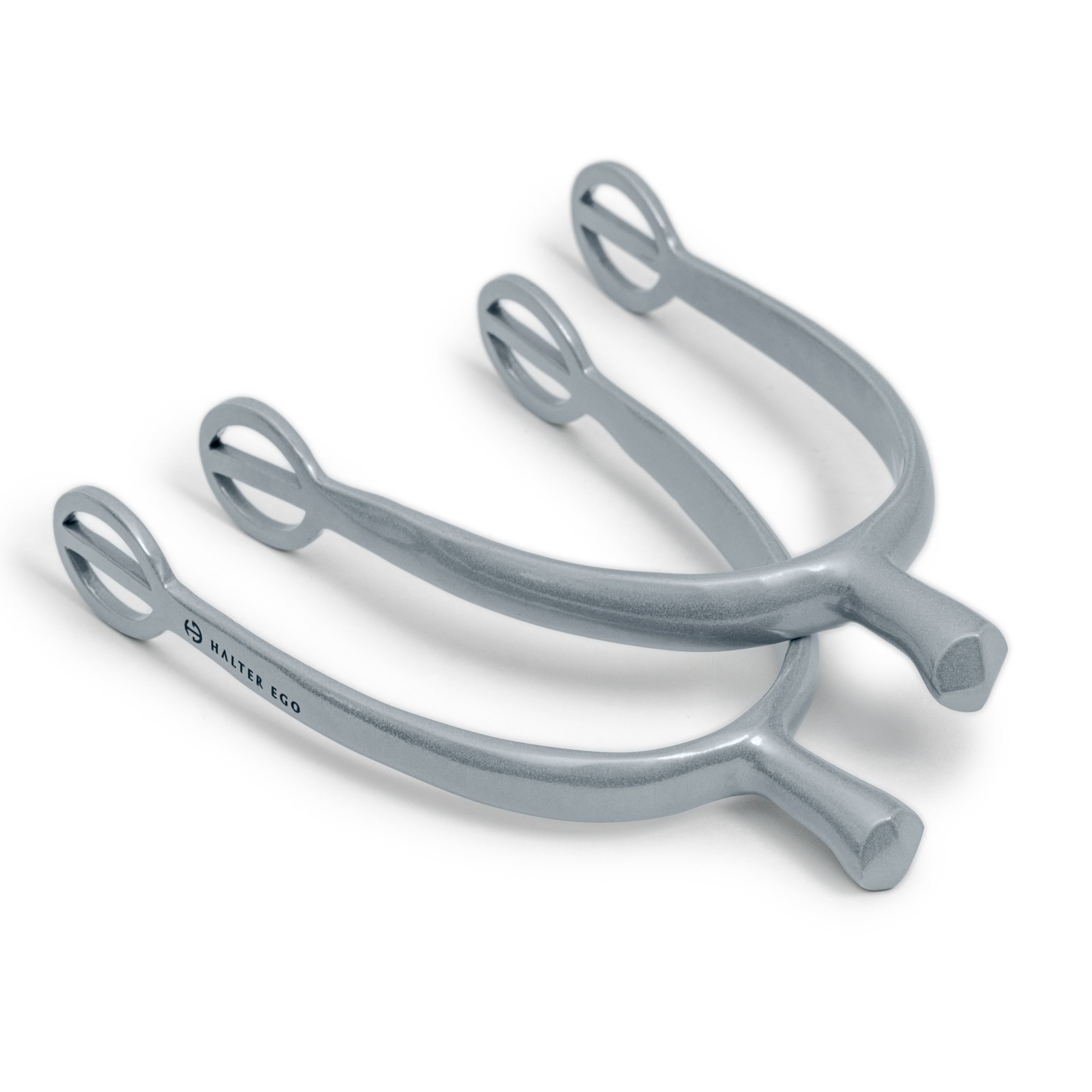 Antique Silver Spurs with 3D Shank