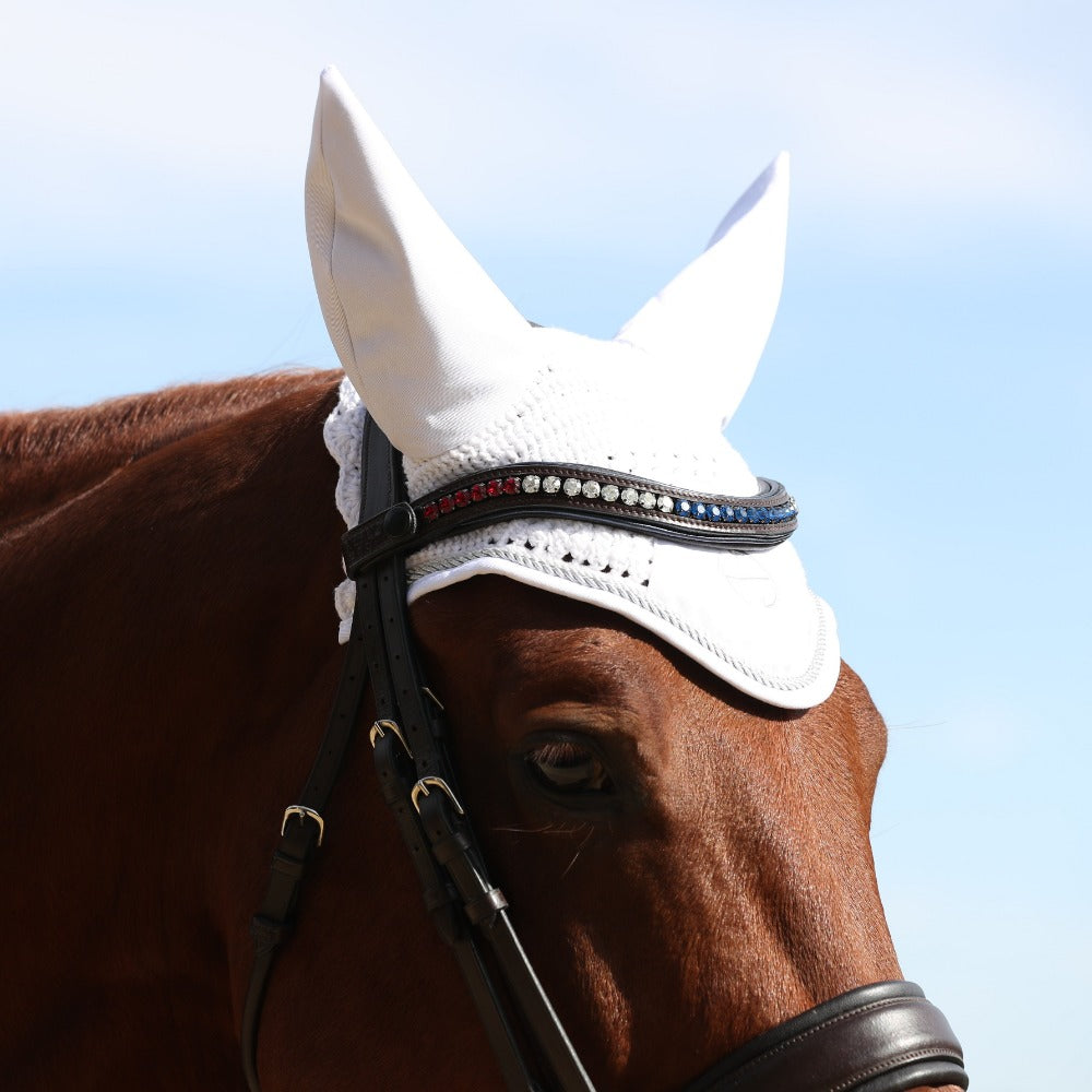 European Cotton Ear Net - White