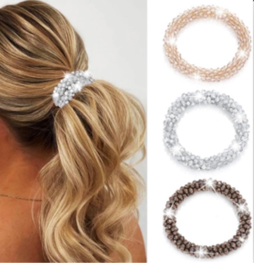 Crystal Rhinestone Hair Scrunchy