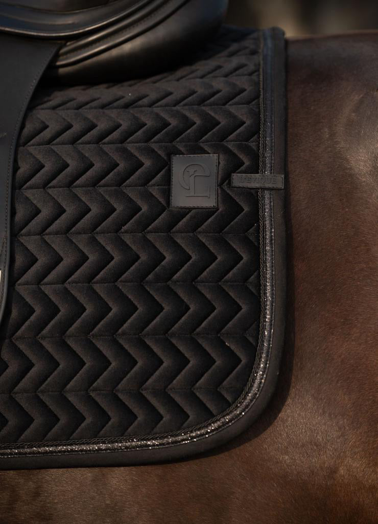 L'EVIQUE DRESSAGE PAD ZIRA- BLACK FULL SIZE