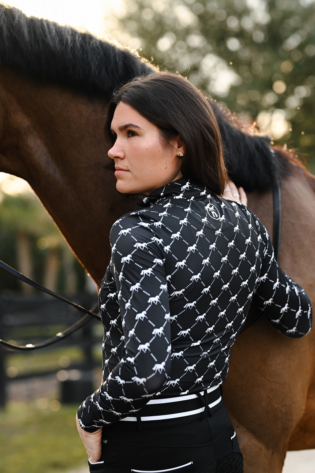 Novella Logo Sport Zip Sunshirt