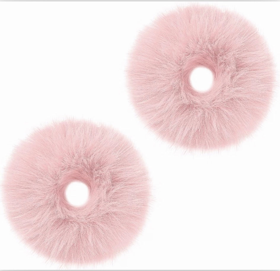 Faux Fur Hair Scrunchies