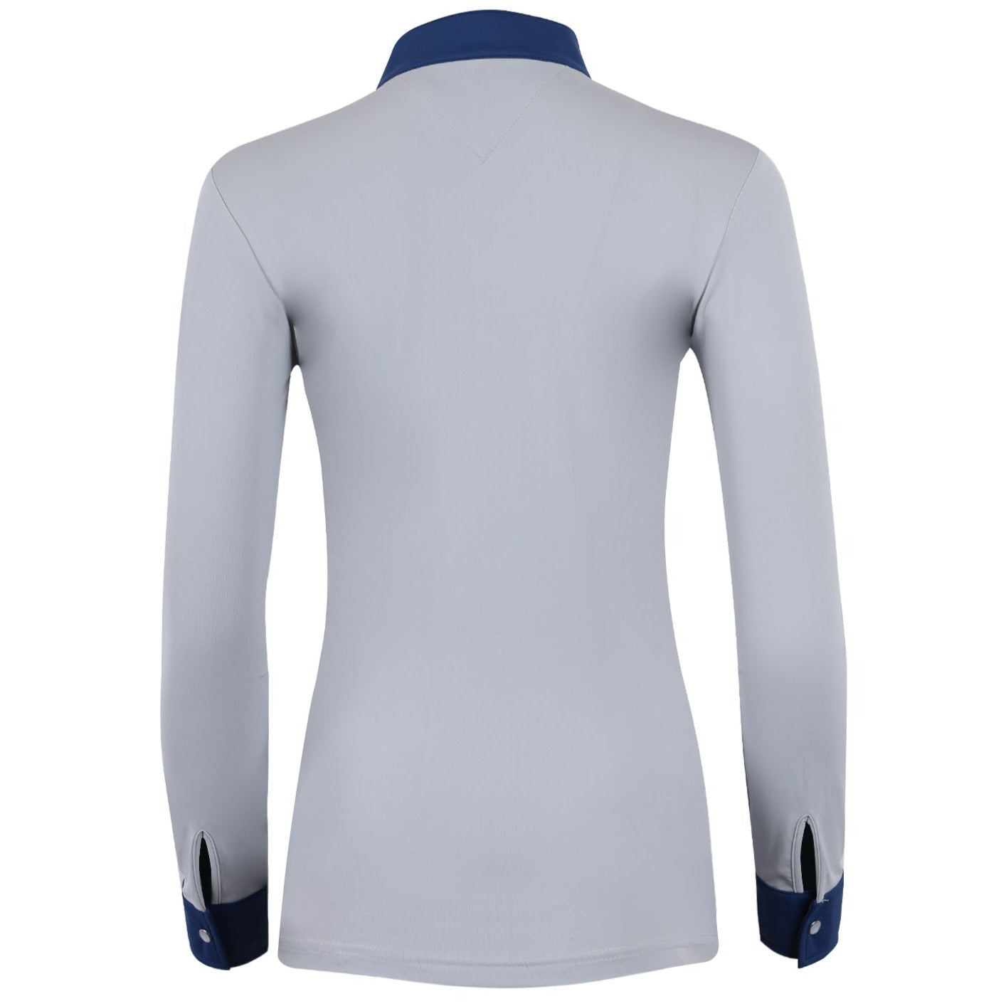 Roxana - Black & Luxe Gray Long Sleeve Riding Shirt