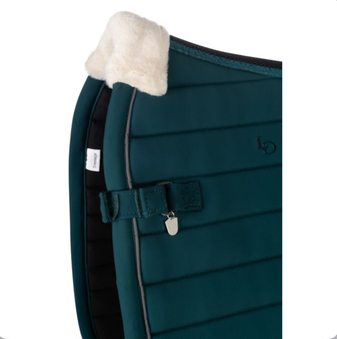 HKM Saddle cloth -Livigno Elegance-Deep Green Dressage Full