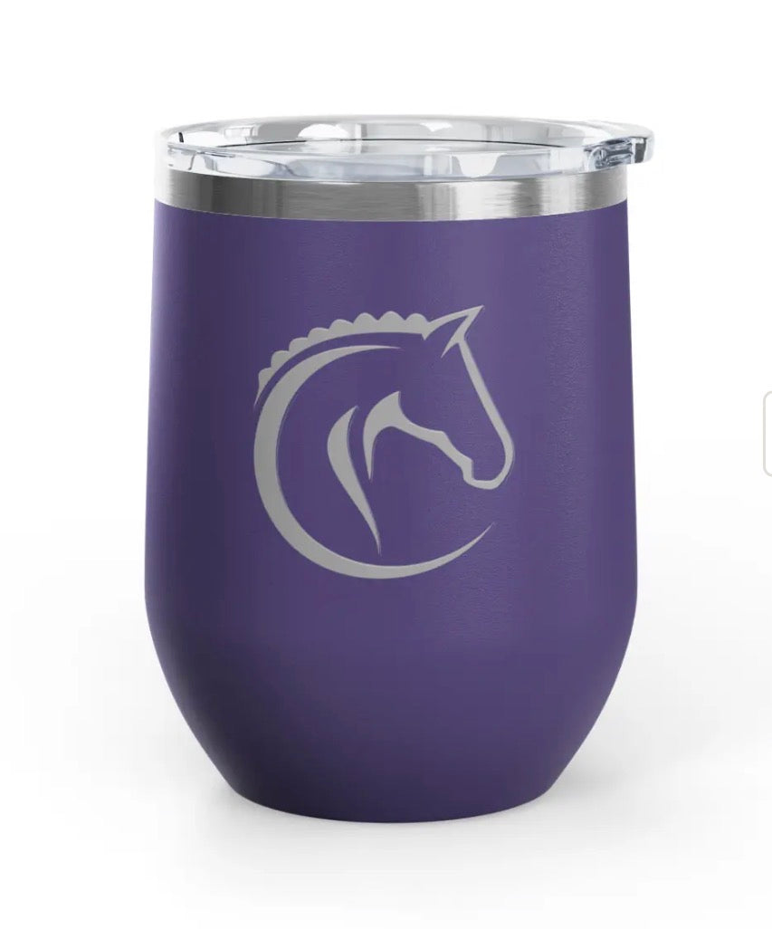 Wine Tumblers - 12 oz. - Horse Profile