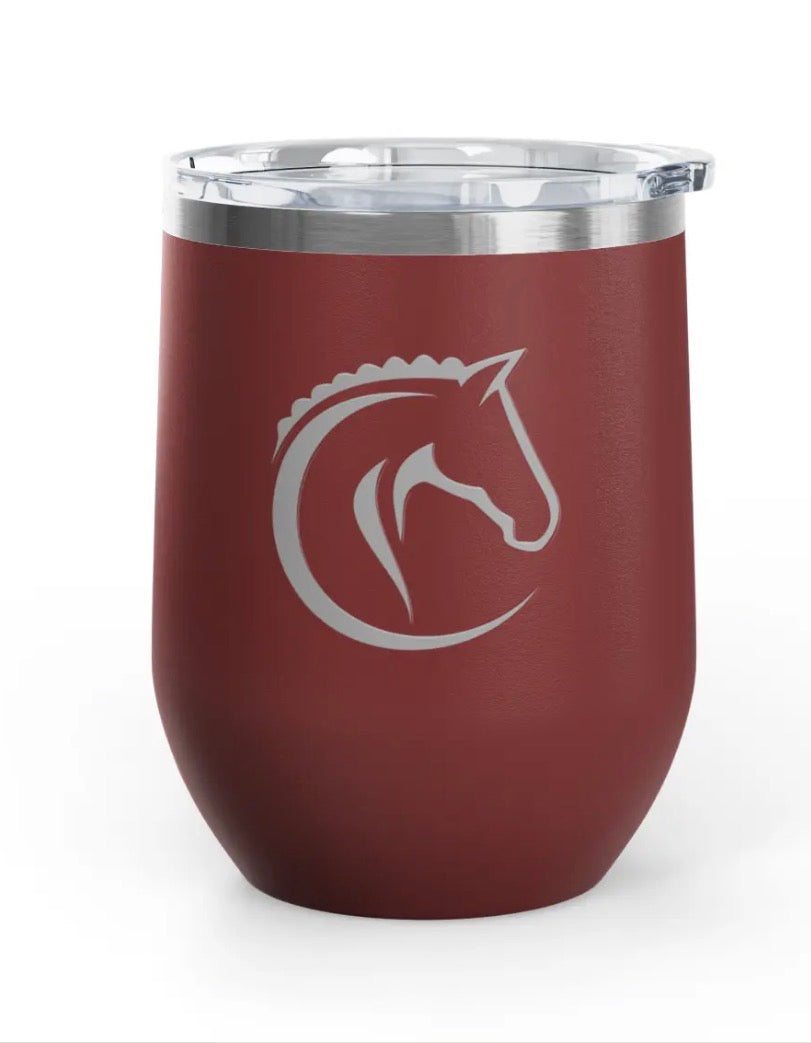 Wine Tumblers - 12 oz. - Horse Profile