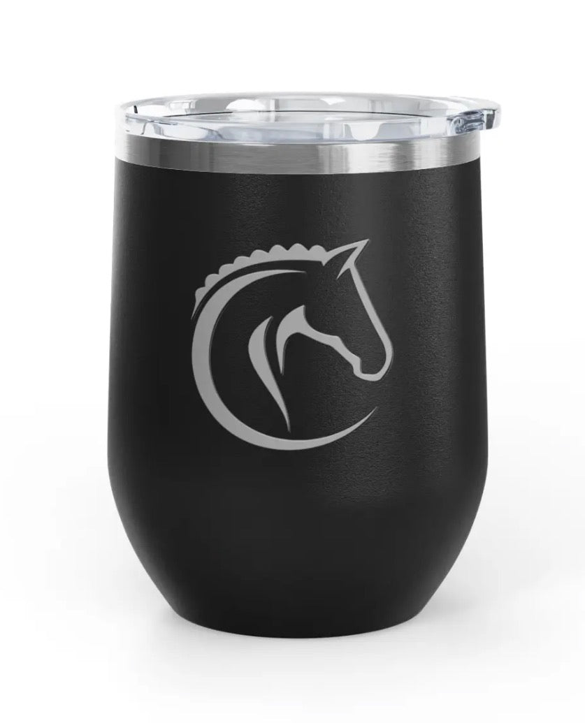 Wine Tumblers - 12 oz. - Horse Profile