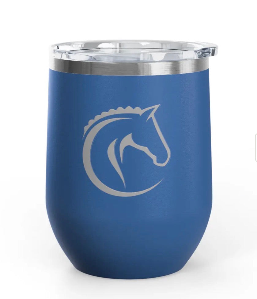 Wine Tumblers - 12 oz. - Horse Profile