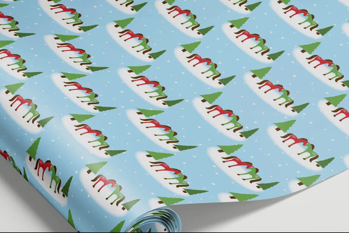 Wrapping Paper: Snow Ponies