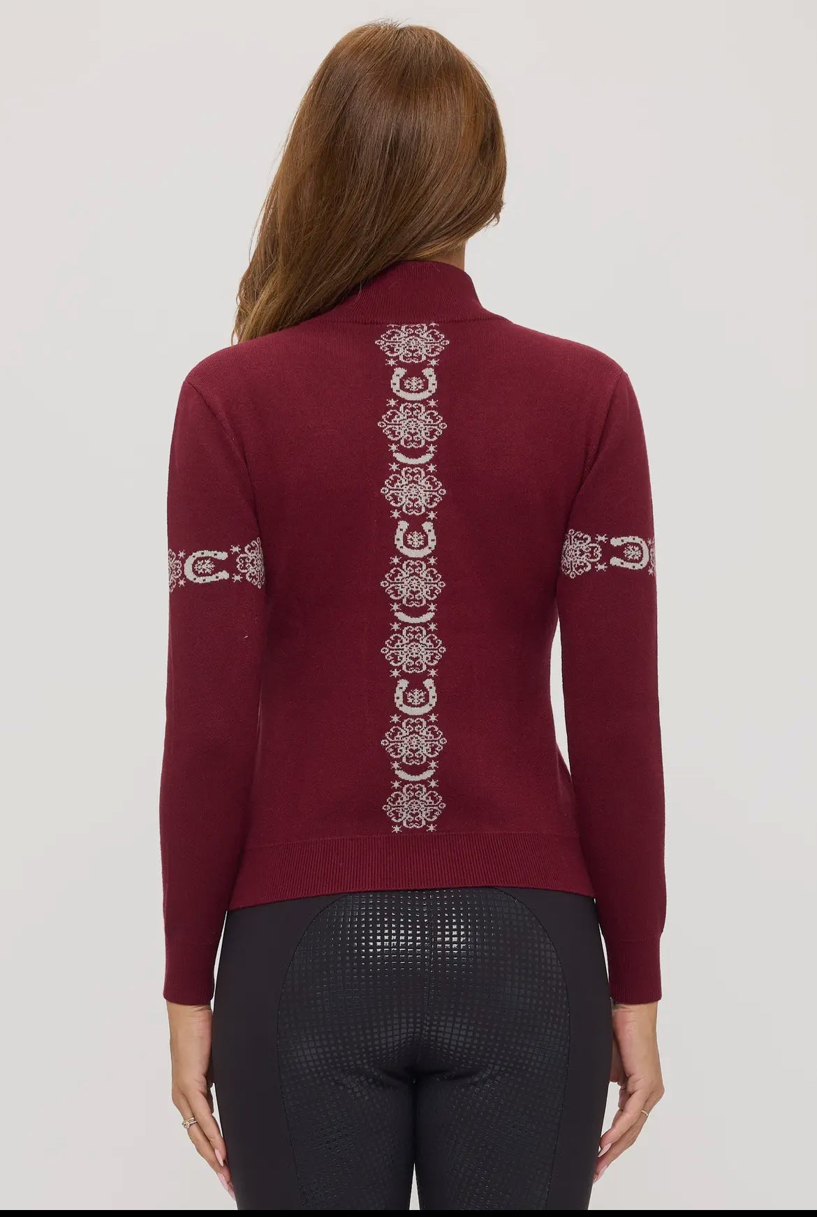 Dancing Equestrians Catching Snowflakes Knit