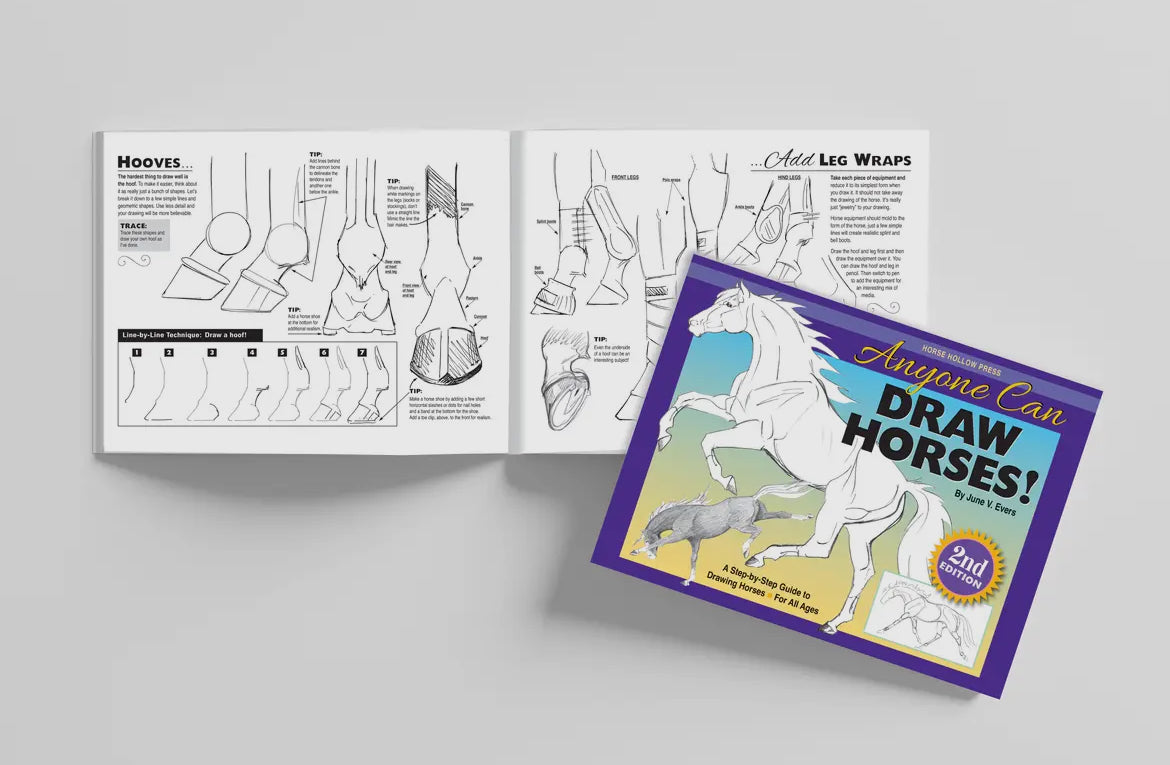 Anyone Can Draw Horses Art Book - Learn to Draw Horses