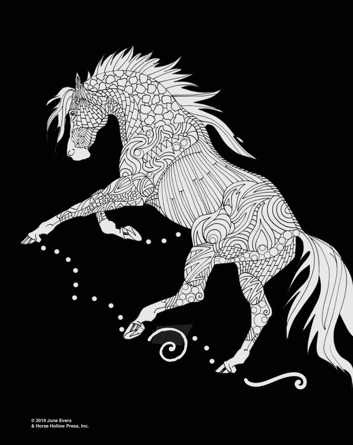 Pretty Horses Art Coloring Poster Kit