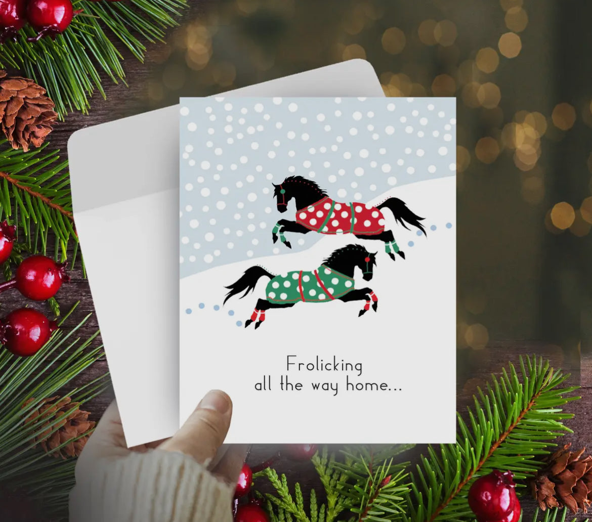 Frolicking Snow Boxed Holiday Boxed Cards