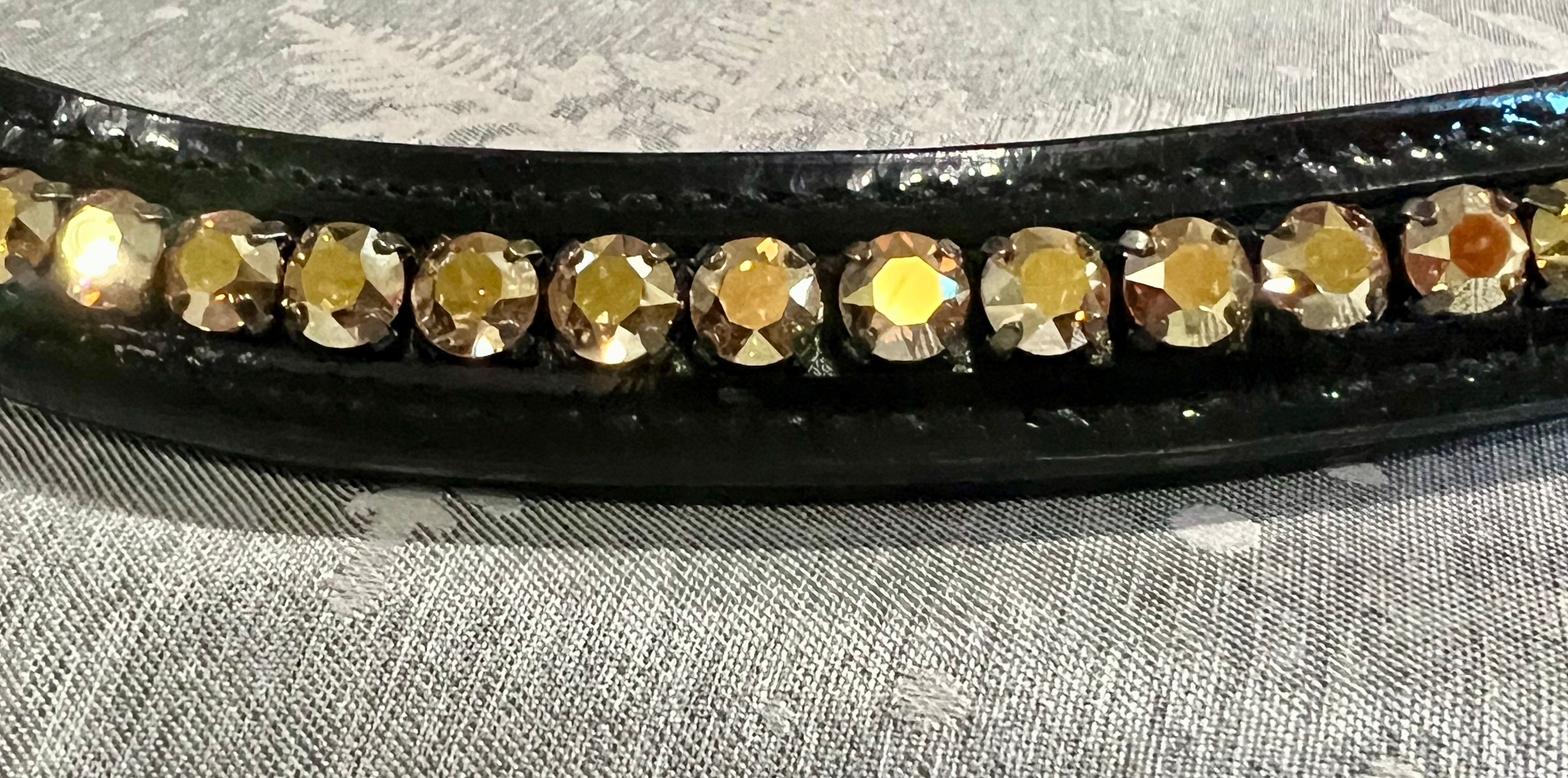 Halter Ego Hello Sunshine Black Patent Browband - XFull