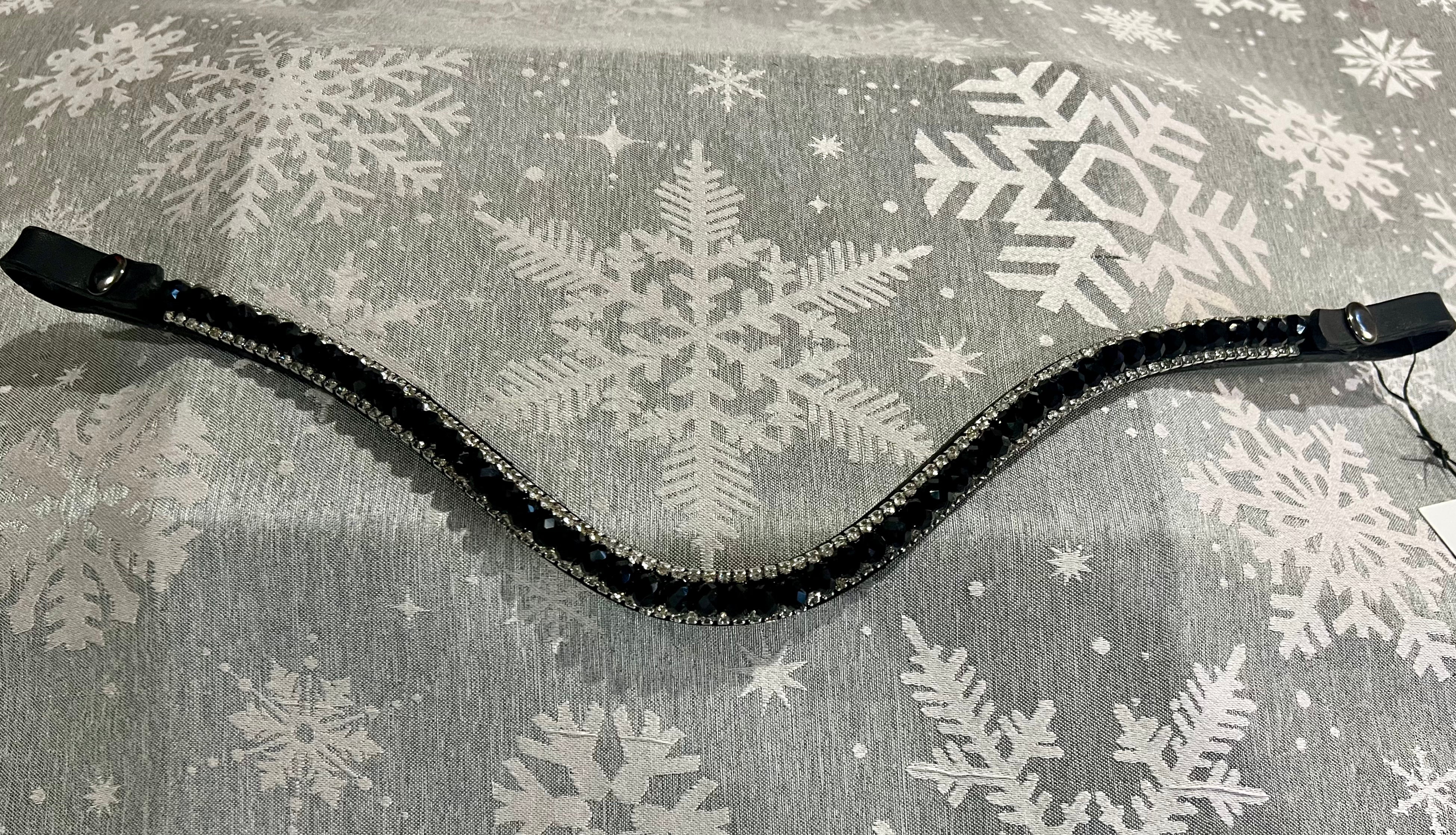 Black Crystal Browband - Full