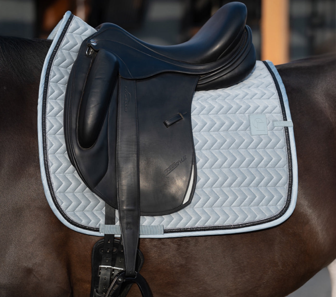 L'EVIQUE DRESSAGE PAD ZIRA-GREY FULL SIZE