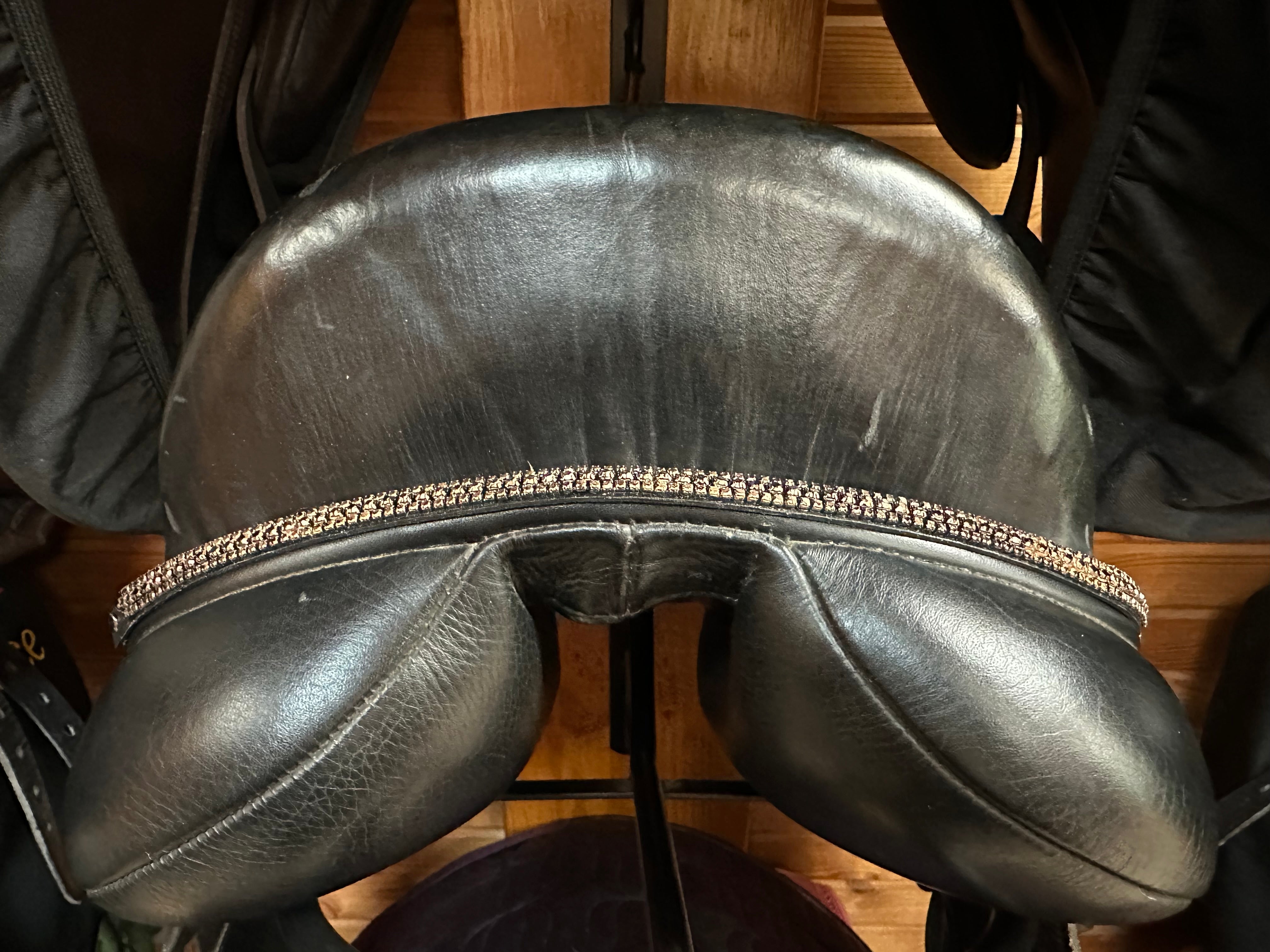 Black and Clear Saddle Bling