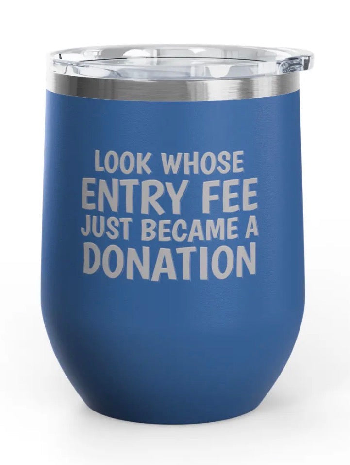 Wine Tumblers, 12 oz. - Engraved - Entry Fee