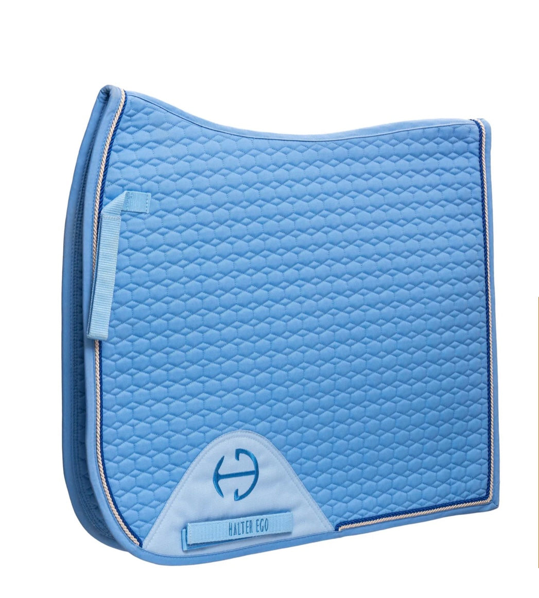 Halter Ego European Cotton Dressage Saddle Pad - Sky Blue