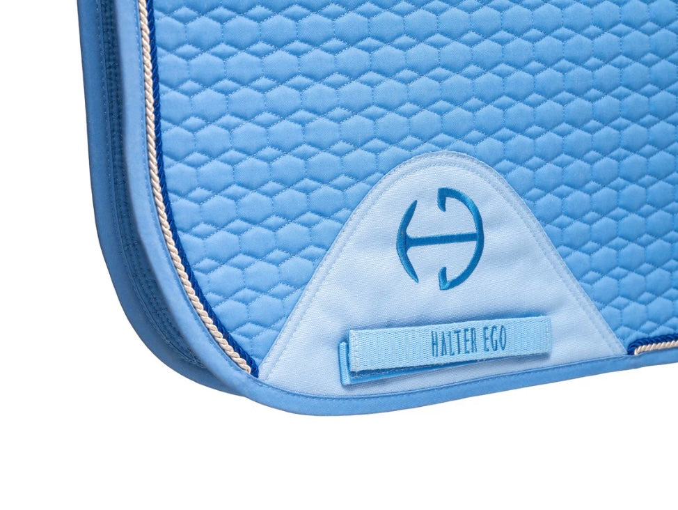 Halter Ego European Cotton Dressage Saddle Pad - Sky Blue