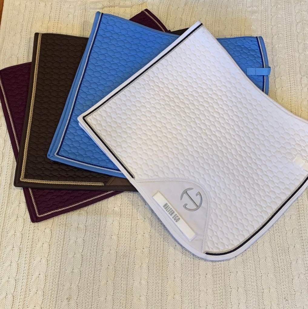 Halter Ego European Cotton Dressage Saddle Pad - Sky Blue