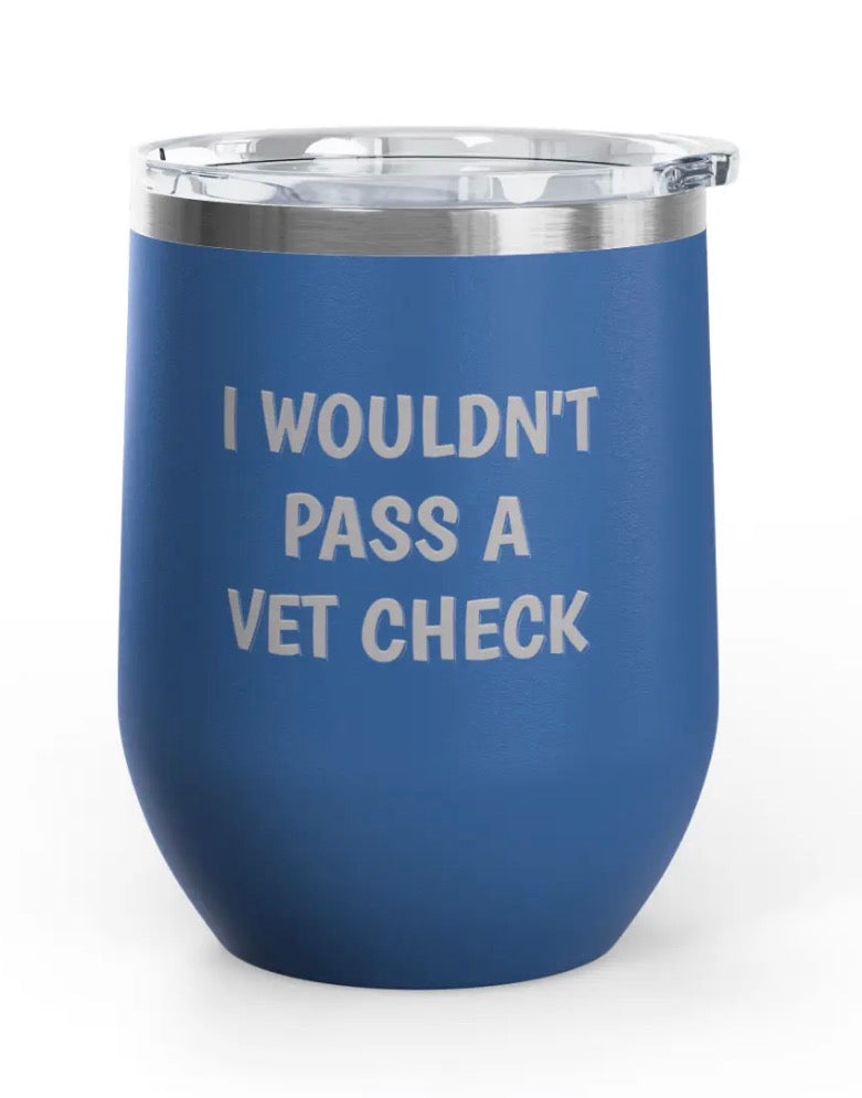 Wine Tumblers, 12 oz. - Engraved - Vet Check