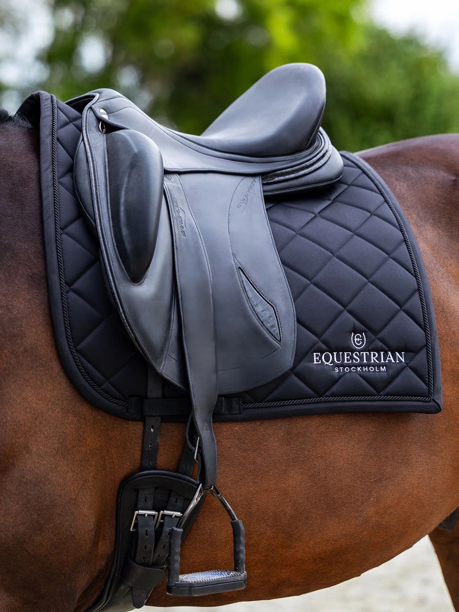 Equestrian Stockholm Line Pad - Black