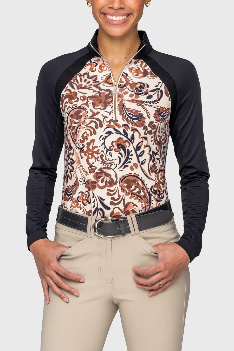 Kastel Sienna Ikat Raglan Long Sleeve Sunshirt