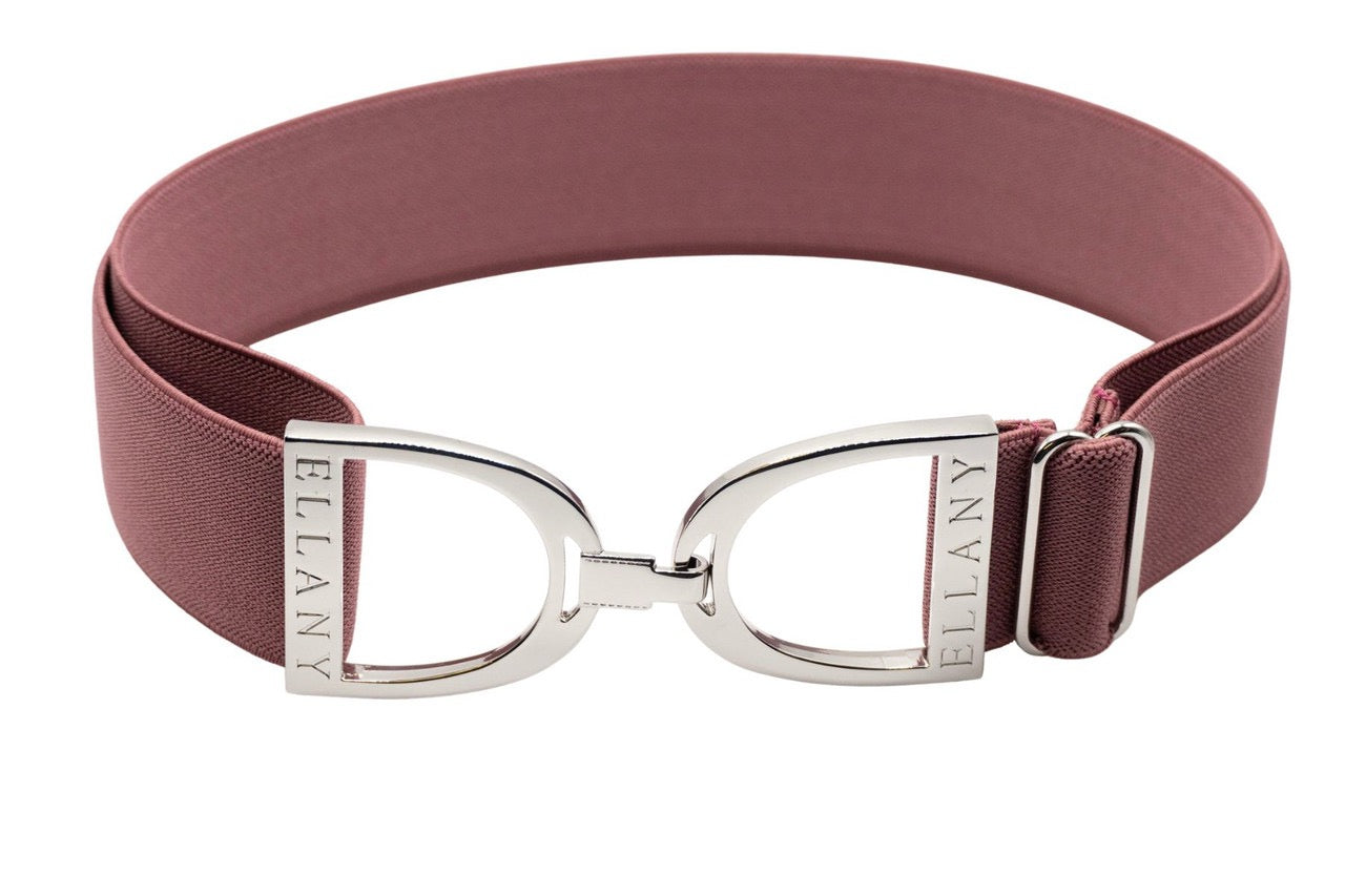 Ellany Berry 1.5" Silver Stirrup Belt