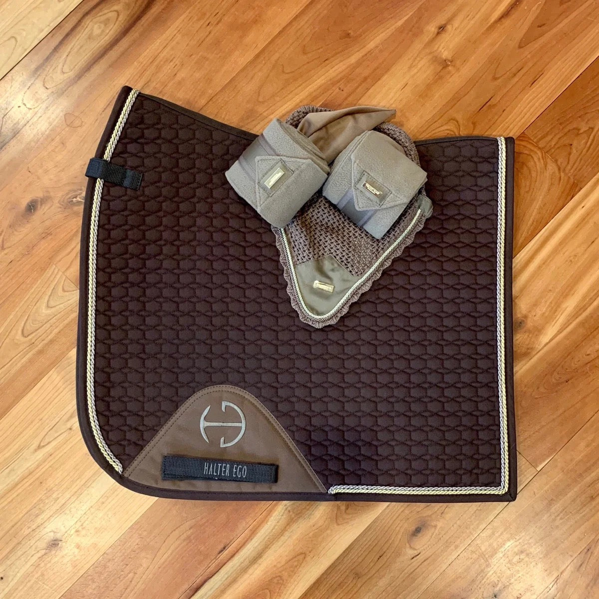 Halter Ego European Cotton Saddle Pad - Chocolate Brown