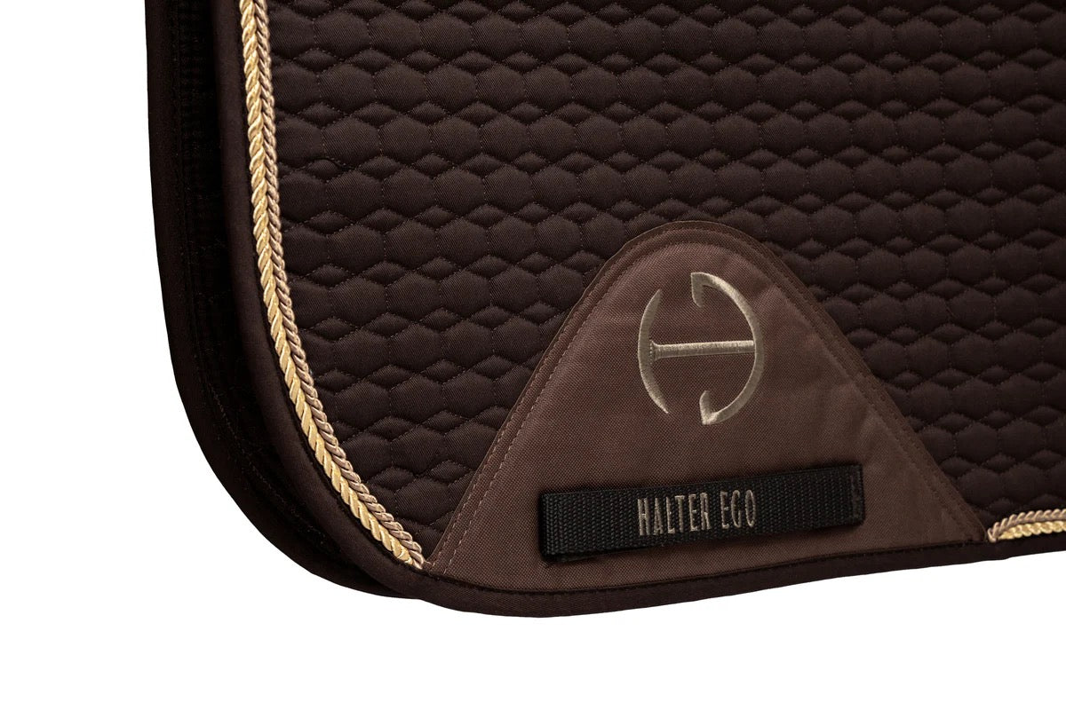 Halter Ego European Cotton Saddle Pad - Chocolate Brown