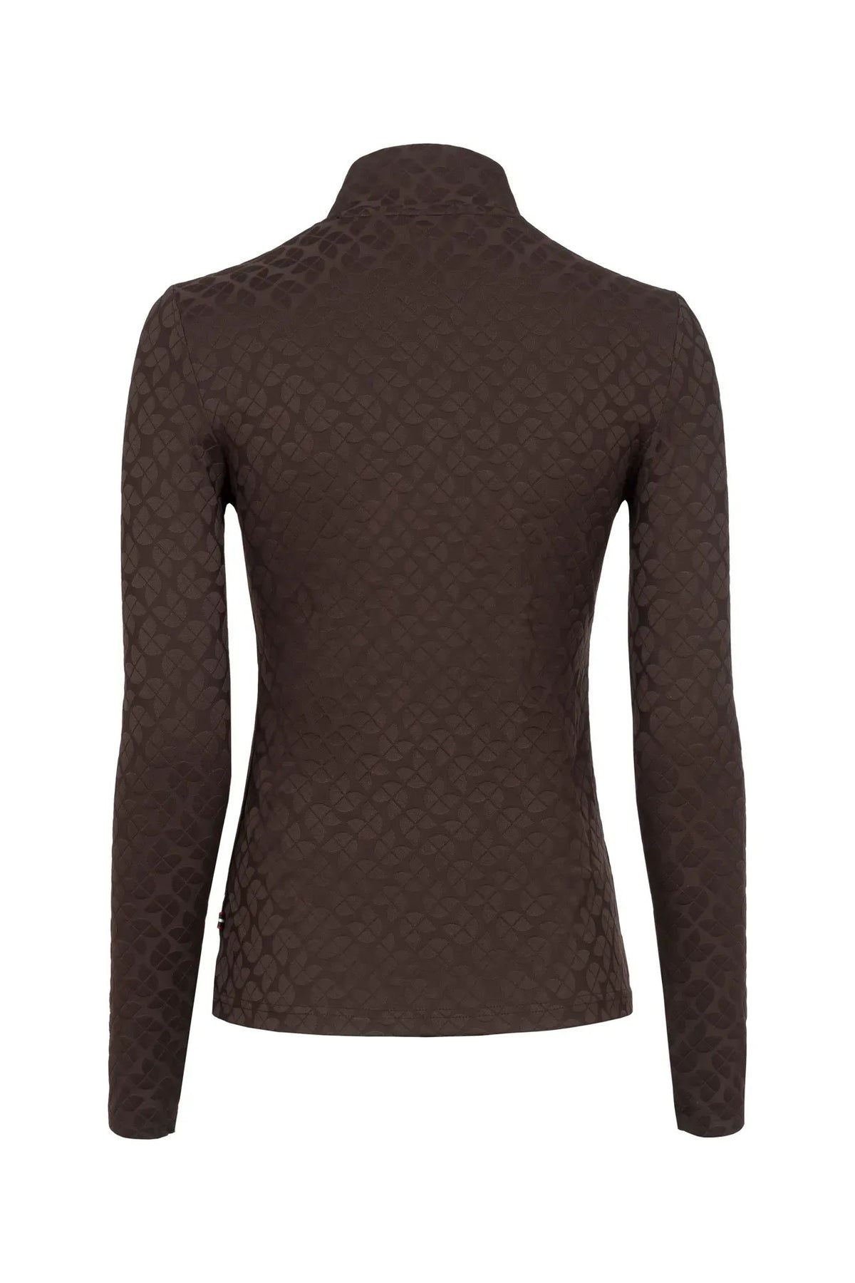 Cavallo CavalDarsha Soft Jacquard Shirt Half Zip - Cafe Noir
