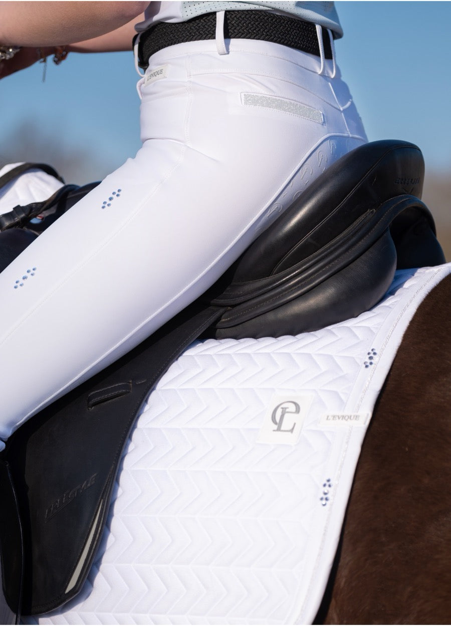 L'EVIQUE DRESSAGE PAD CYRA - WHITE FULL SIZE